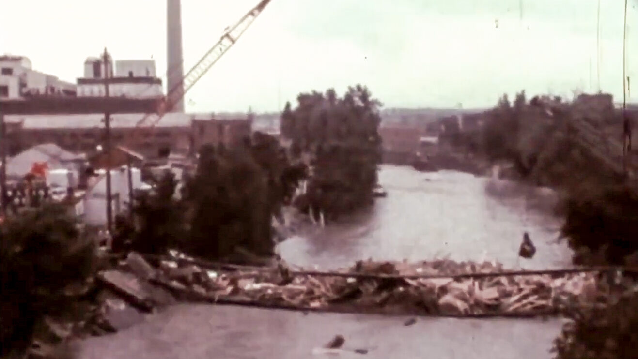 On June 16, 1965, fourteen inches of rain falls in just over four hours, sending a torrent of water down the South Platte River through the heart of Denver.