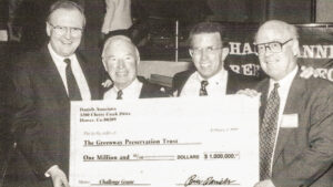 The Greenway Preservation Trust receives a million dollar donation.