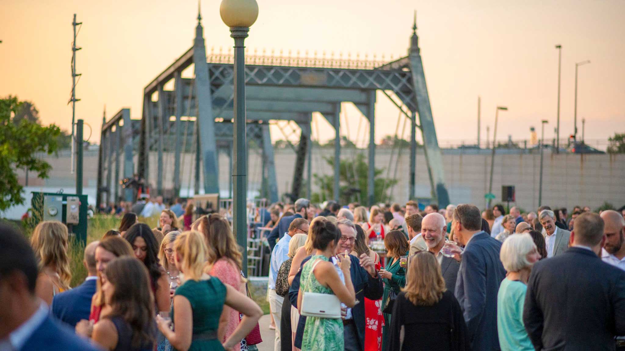Guests at Gala on the Bridge celebrate The Greenway Foundation