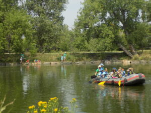 SPREE Students Rafting on the South Platte River.