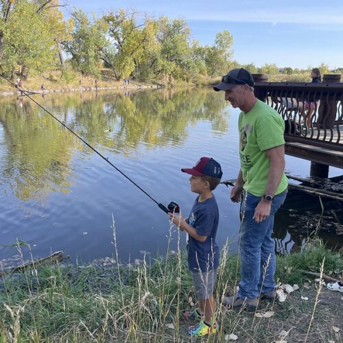 Family Fishing Day 2024 fishing with Mark