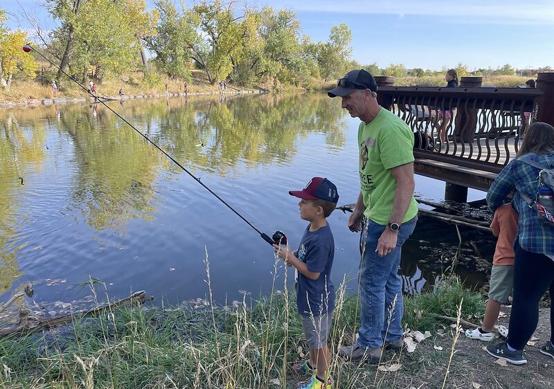 Family Fishing Day 2024 fishing with Mark